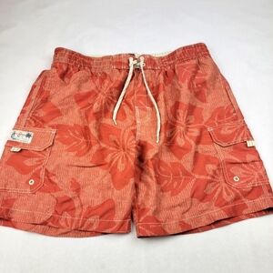 Caribbean‎ Joe tropical lace front cargo swim shorts